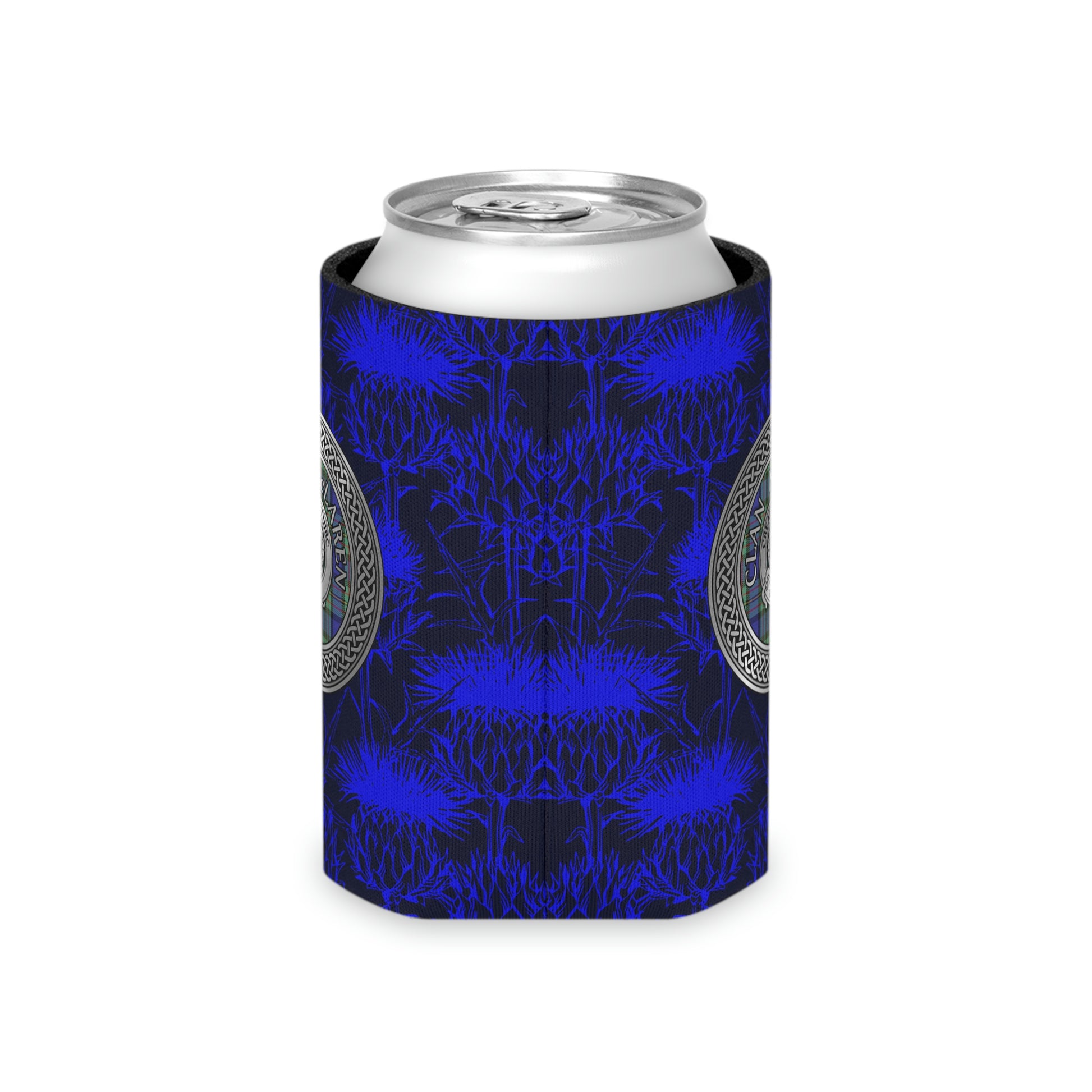 Clan MacLaren Crest & Tartan Celtic Knot Can Cooler
