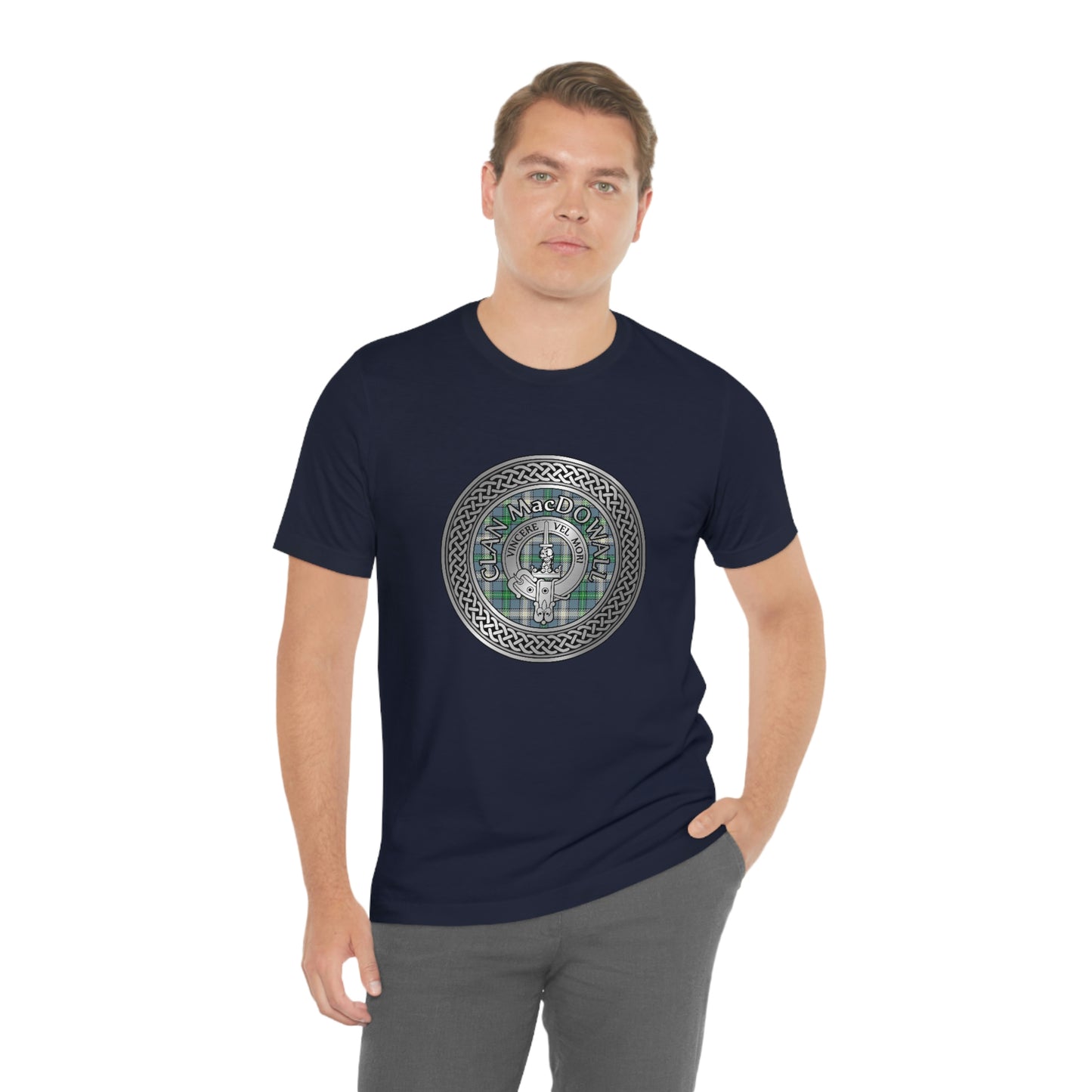 Clan MacDowall Crest & Tartan Knot T-Shirt