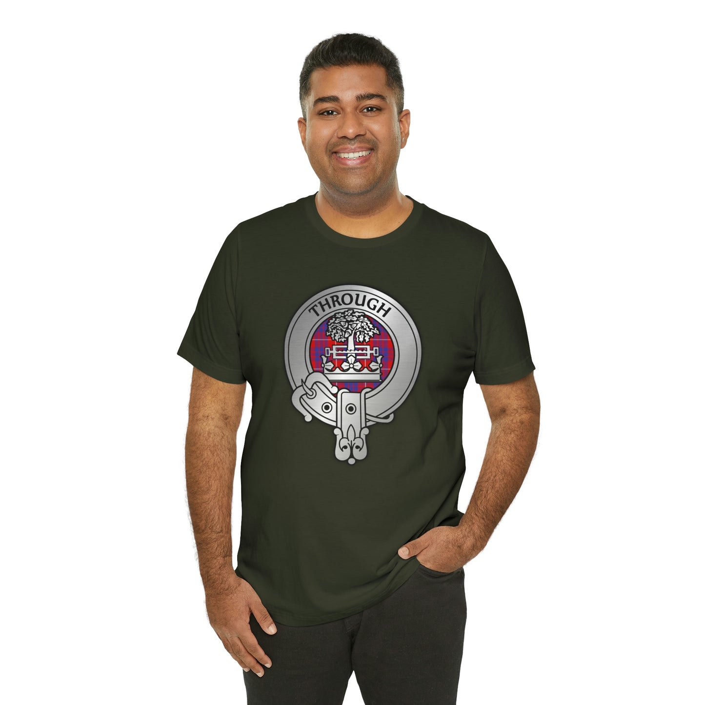 Clan Hamilton Crest & Tartan | Unisex T-Shirt