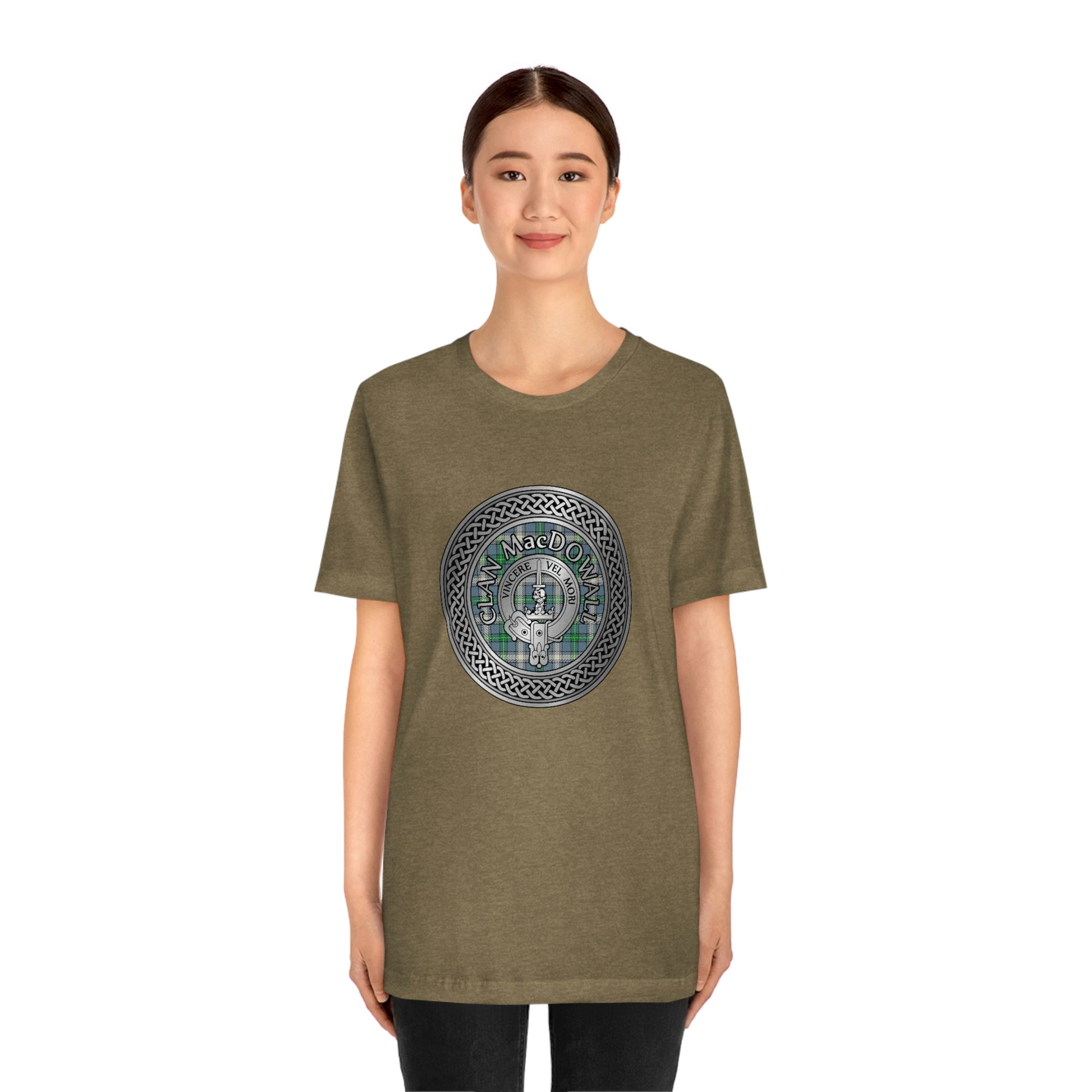 Clan MacDowall Crest & Tartan Knot T-Shirt