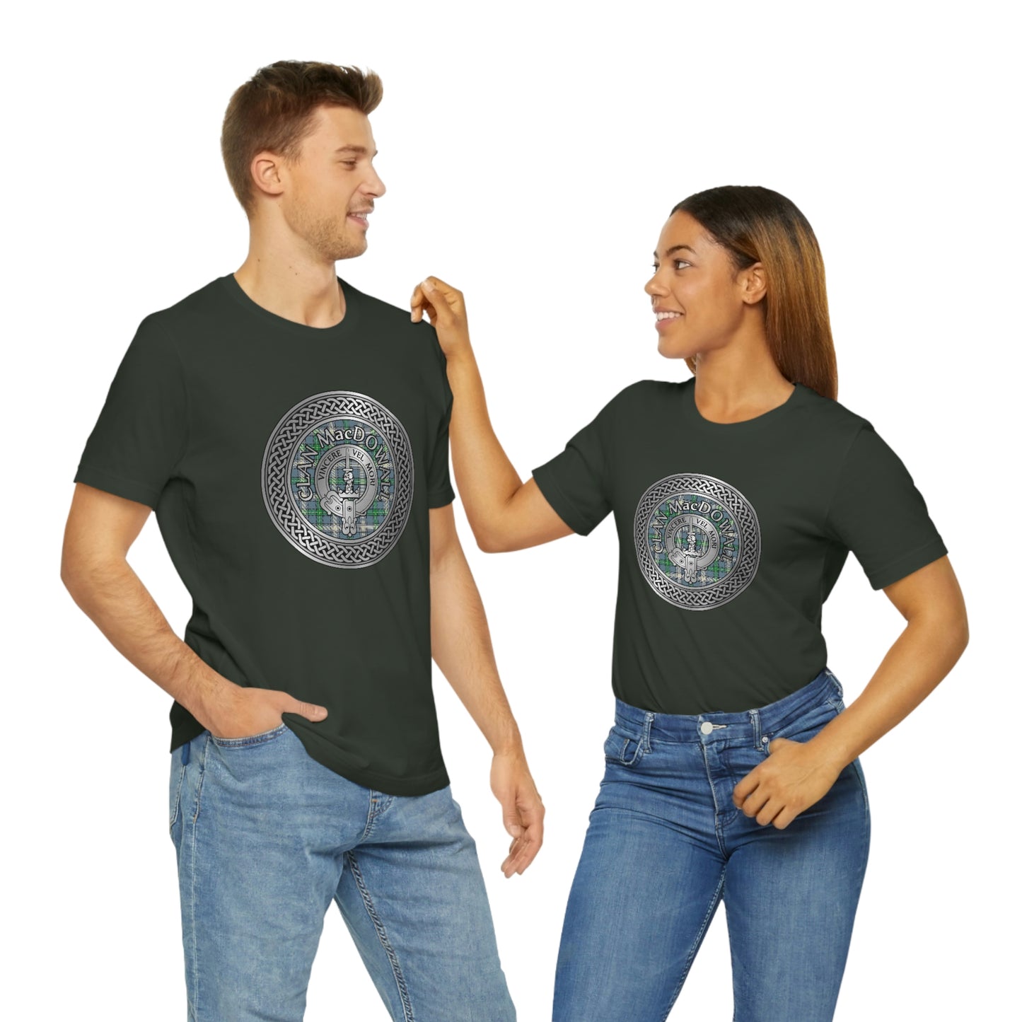 Clan MacDowall Crest & Tartan Knot T-Shirt