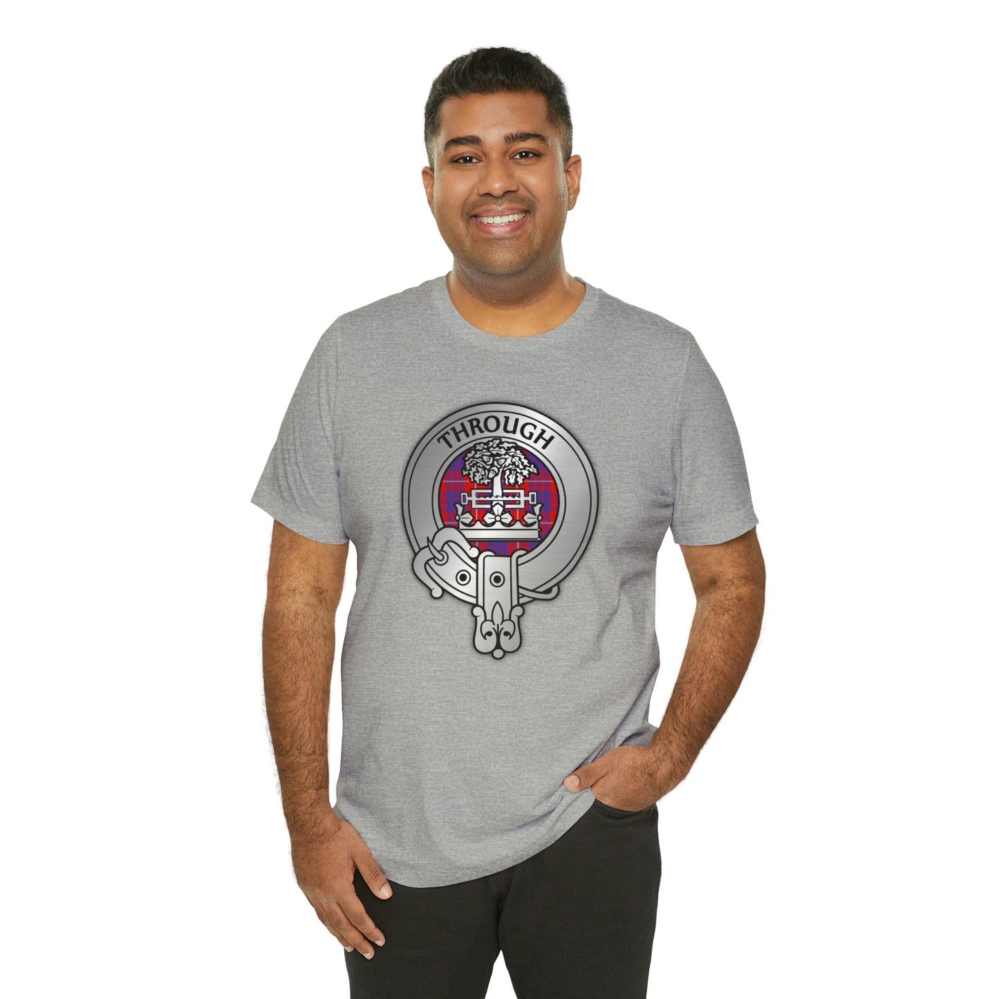 Clan Hamilton Crest & Tartan | Unisex T-Shirt