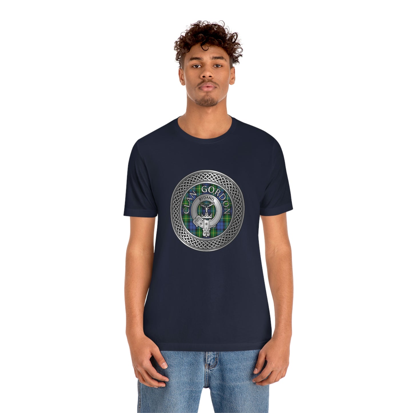 Clan Gordon Crest & Tartan Knot T-Shirt