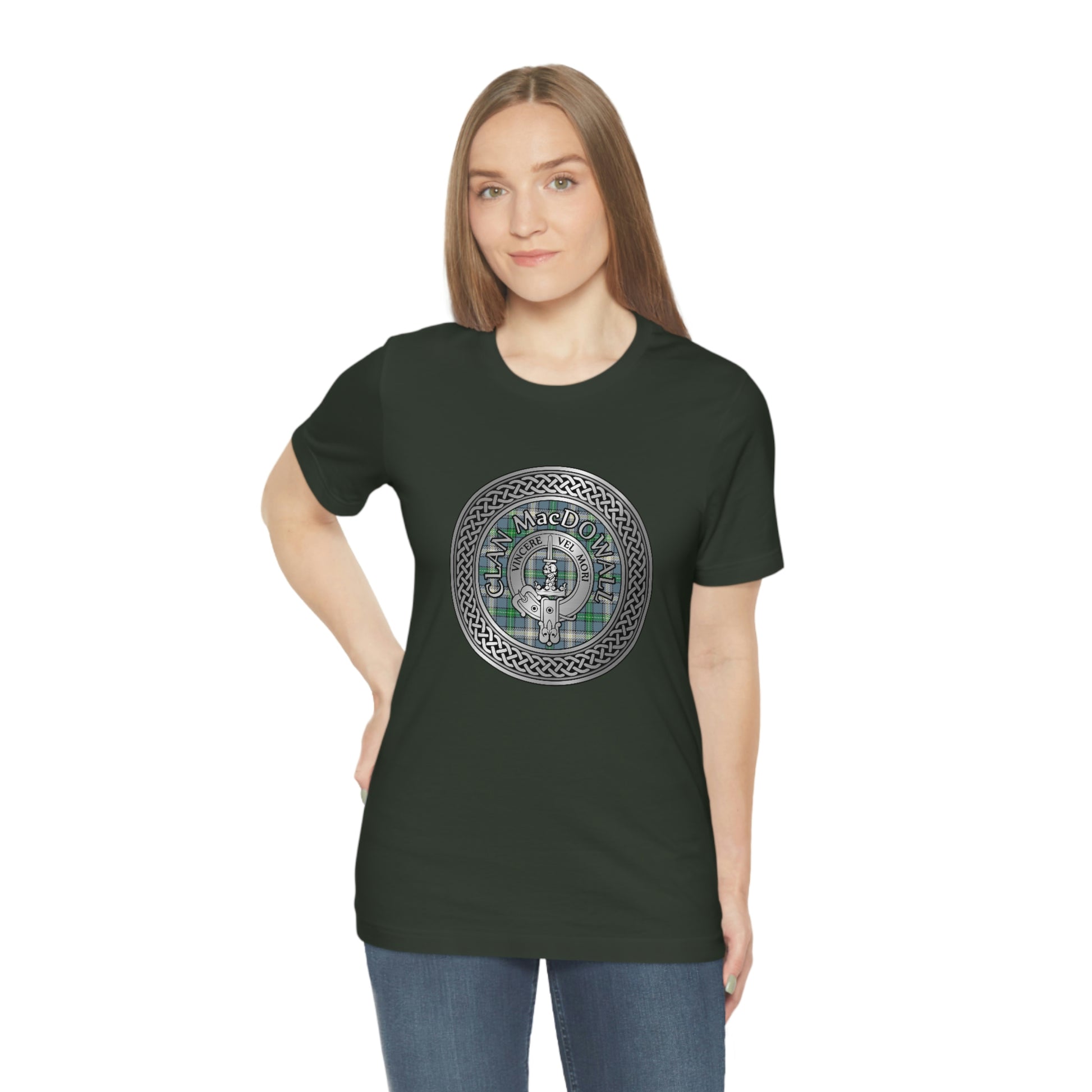 Clan MacDowall Crest & Tartan Knot T-Shirt