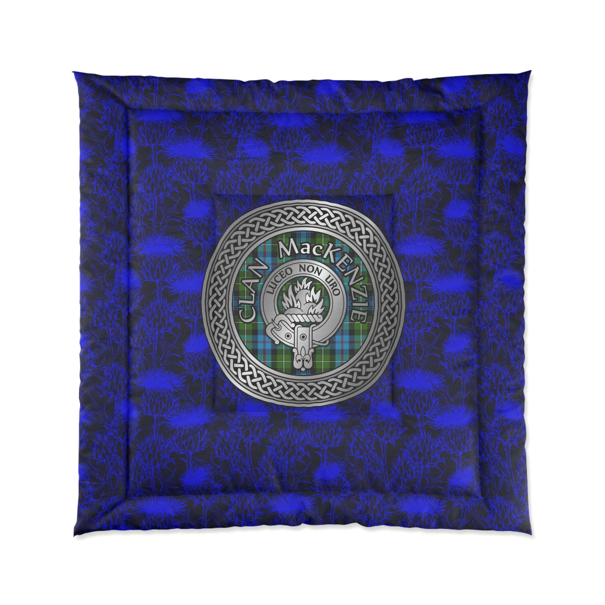 Clan MacKenzie Crest & Tartan Comforter
