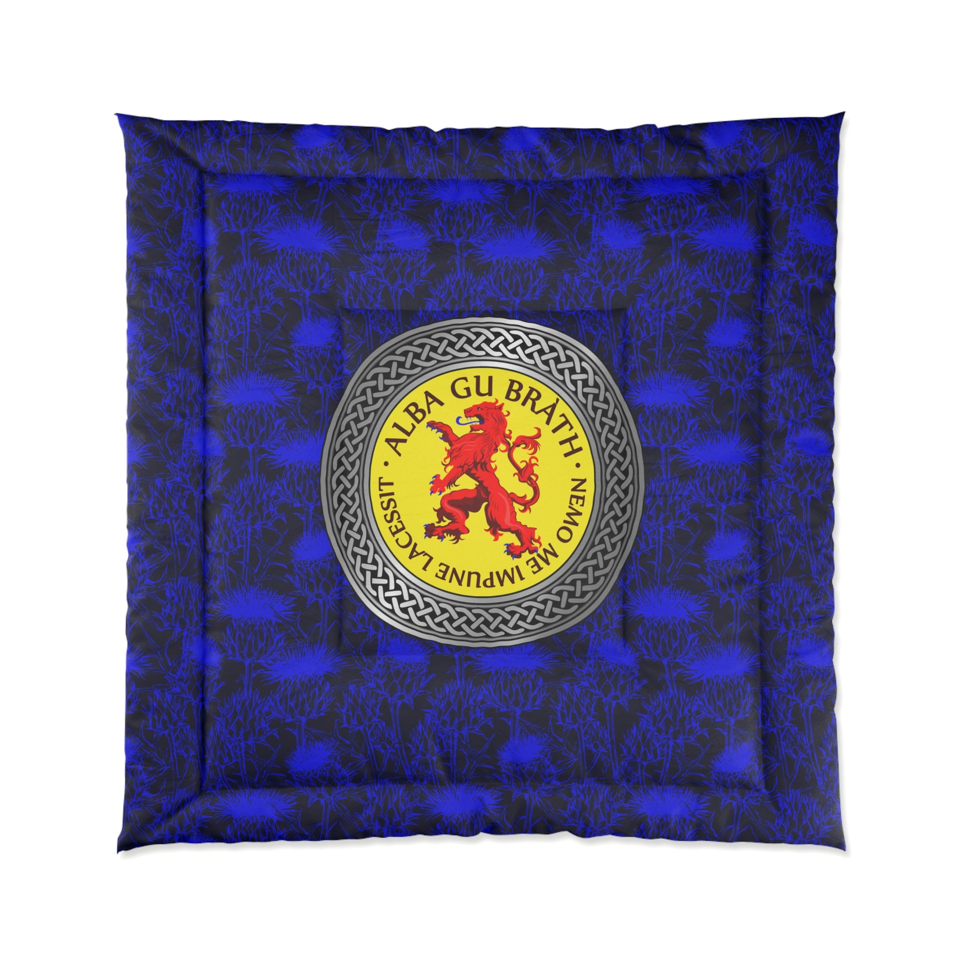 Alba Gu Brath Lion Rampant Knot & Thistle Comforter