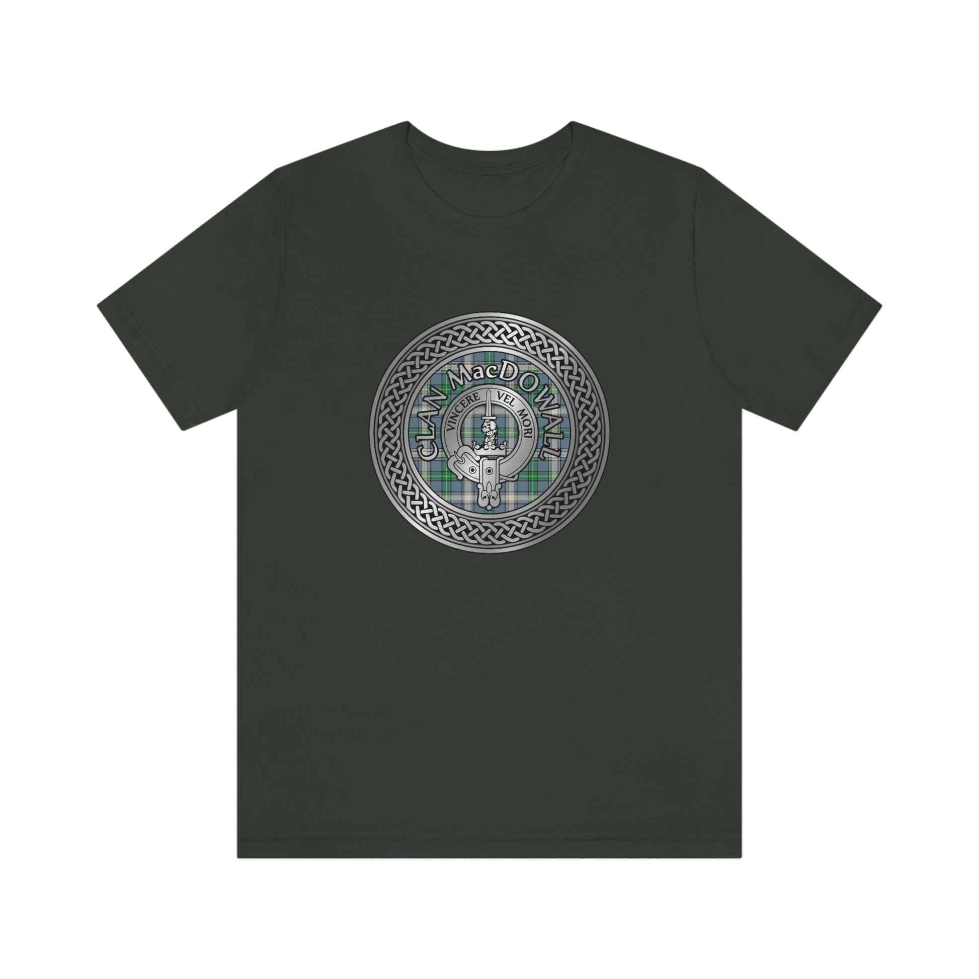 Clan MacDowall Crest & Tartan Knot T-Shirt