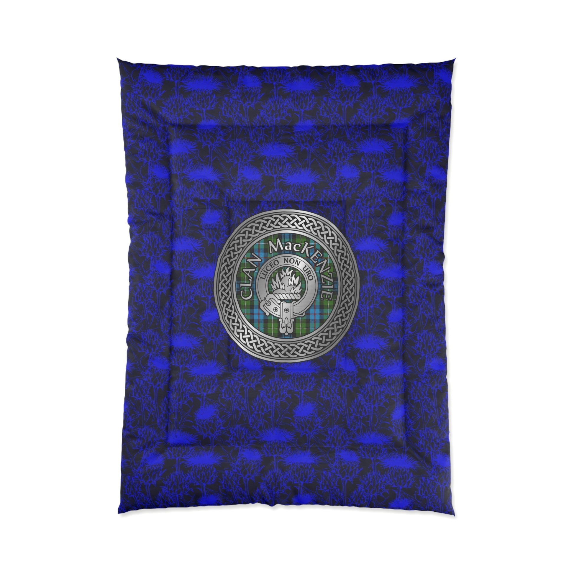Clan MacKenzie Crest & Tartan Comforter