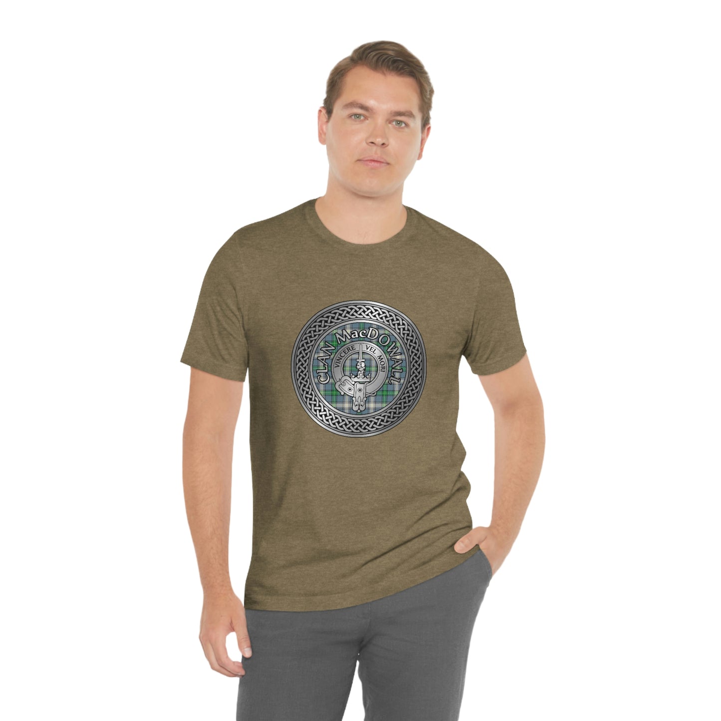 Clan MacDowall Crest & Tartan Knot T-Shirt