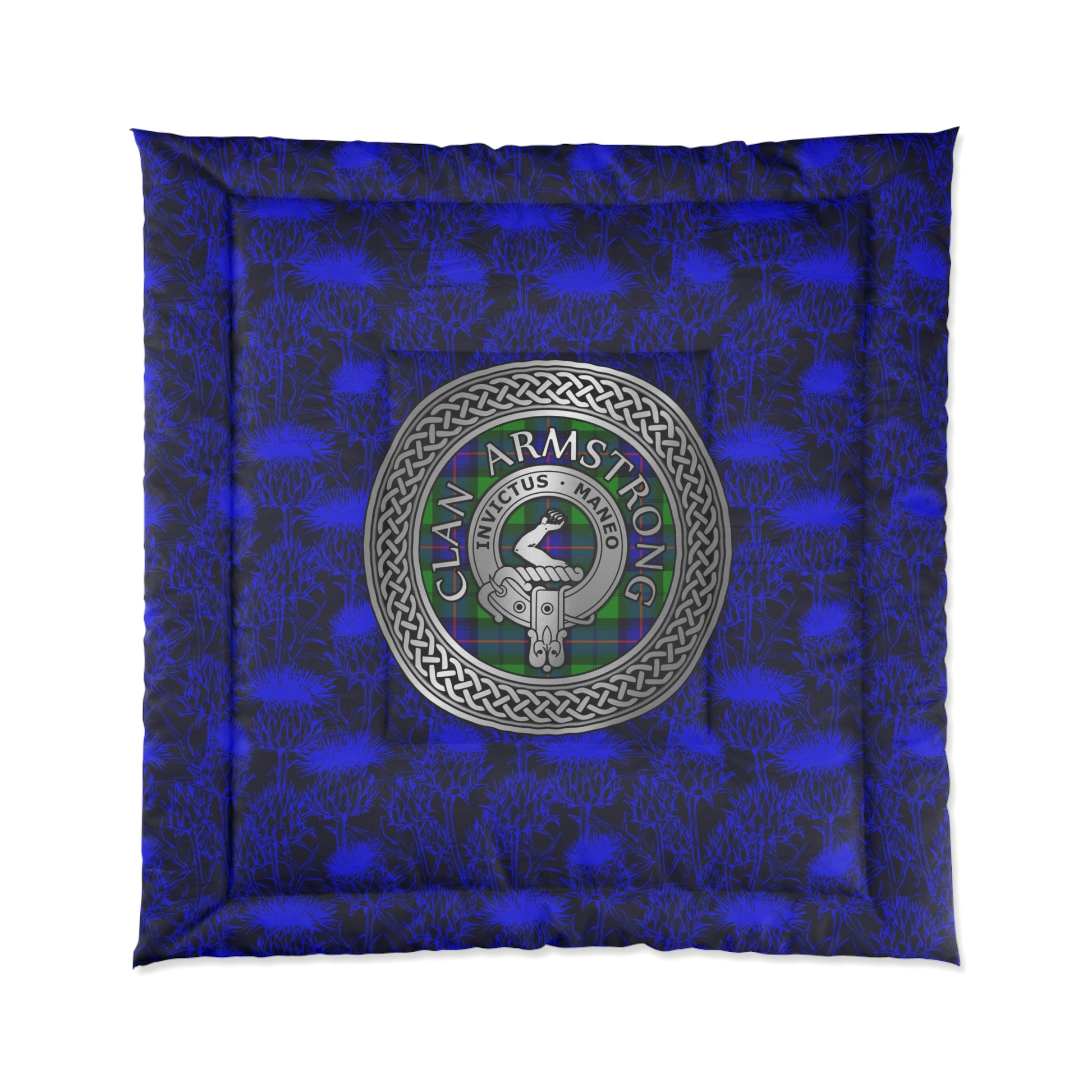 Clan Armstrong Crest & Tartan Comforter