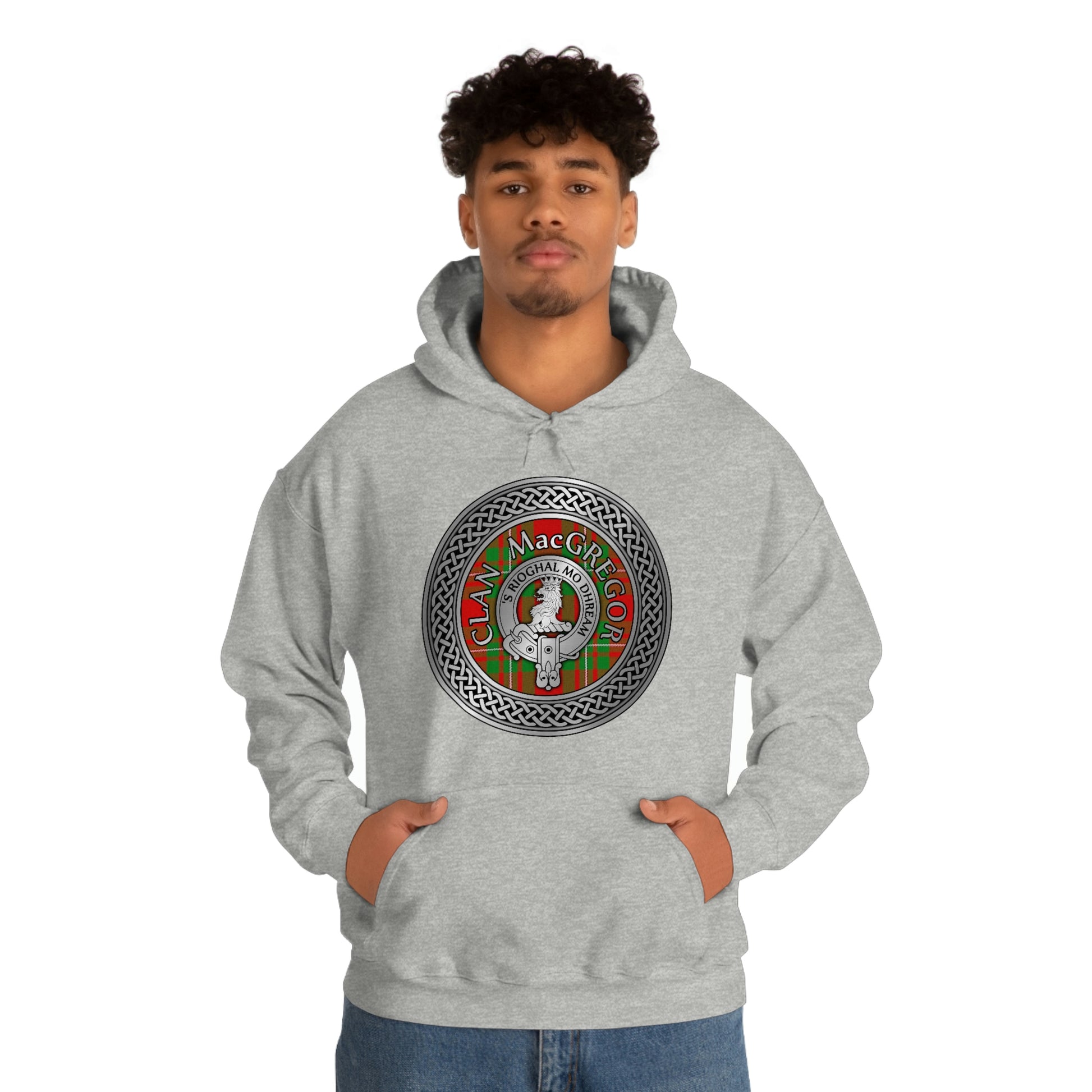 Clan MacGregor Crest & Tartan Unisex Heavy Blend™ Hooded Sweatshirt