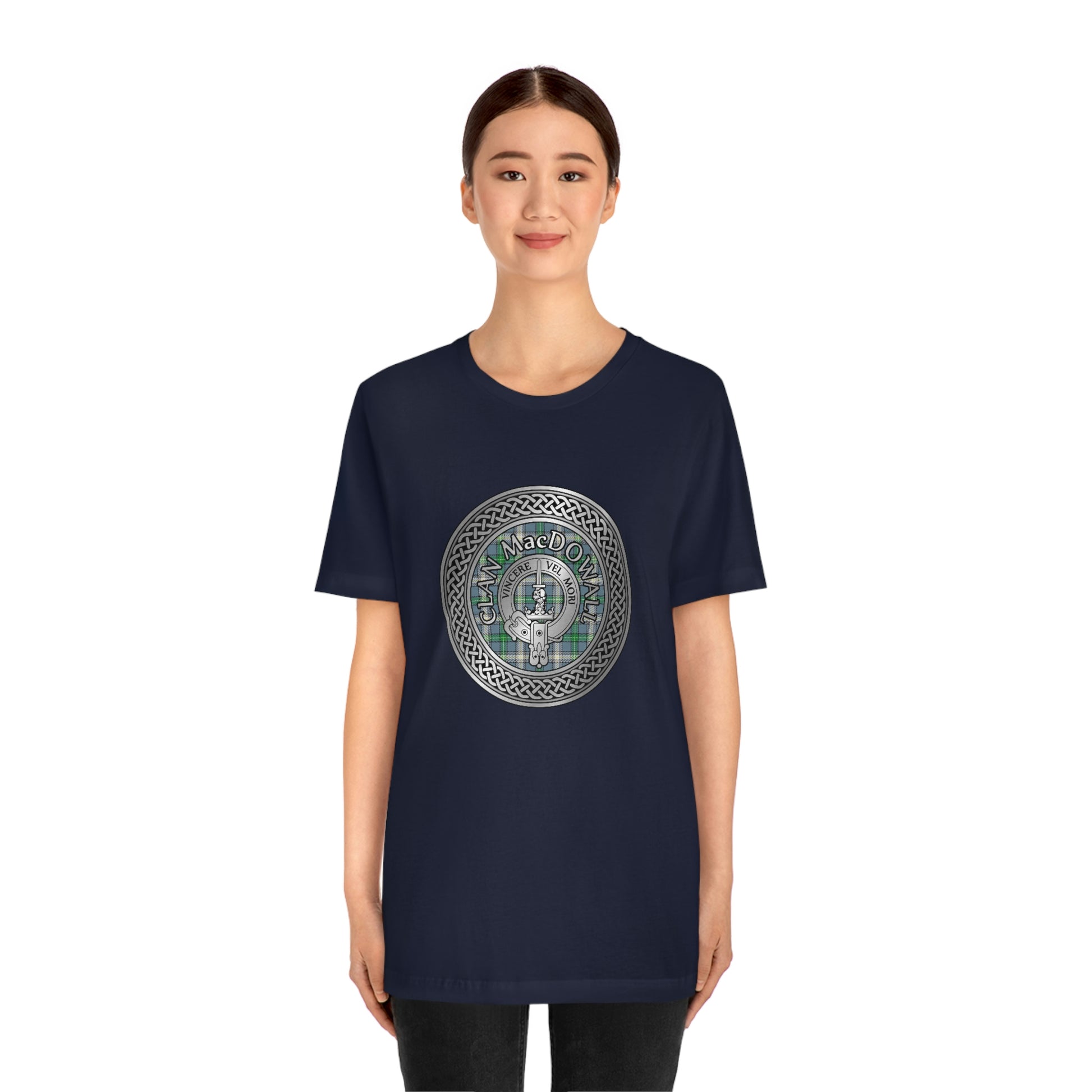 Clan MacDowall Crest & Tartan Knot T-Shirt