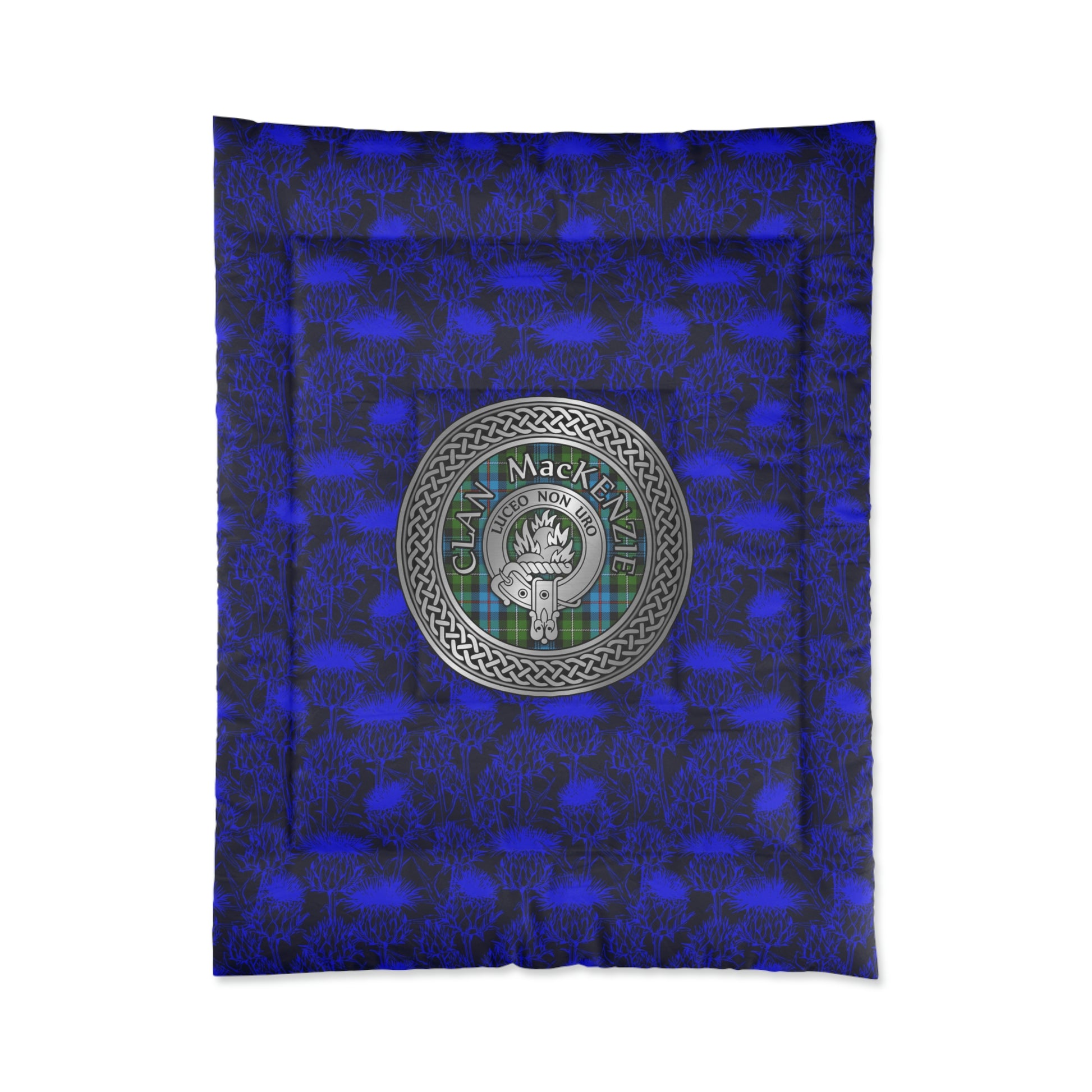 Clan MacKenzie Crest & Tartan Comforter