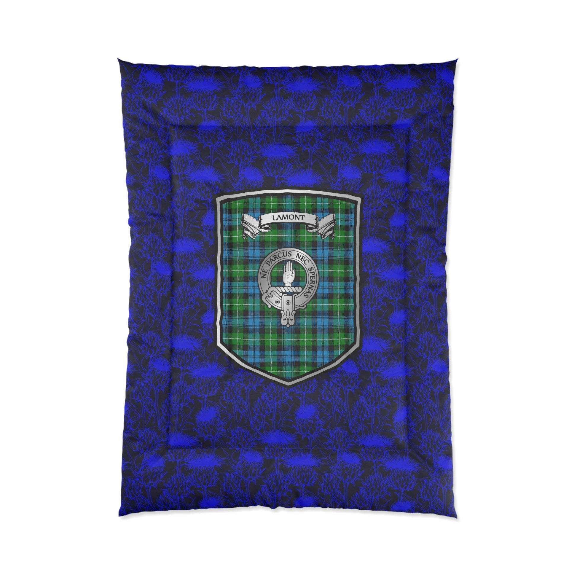 Clan Lamont Crest & Tartan Comforter