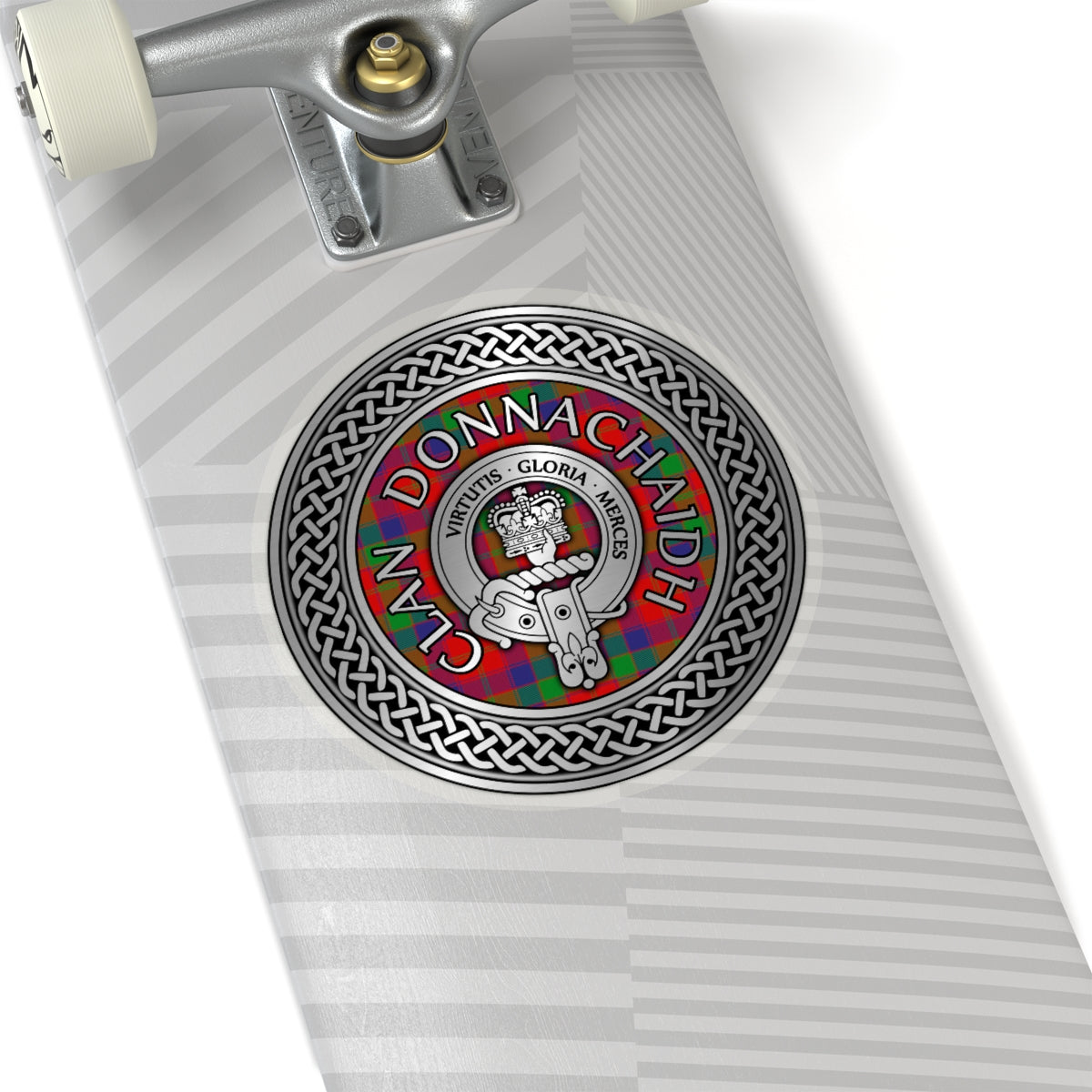 Clan Donnachaidh (Robertson) Crest & Tartan Kiss-Cut Stickers