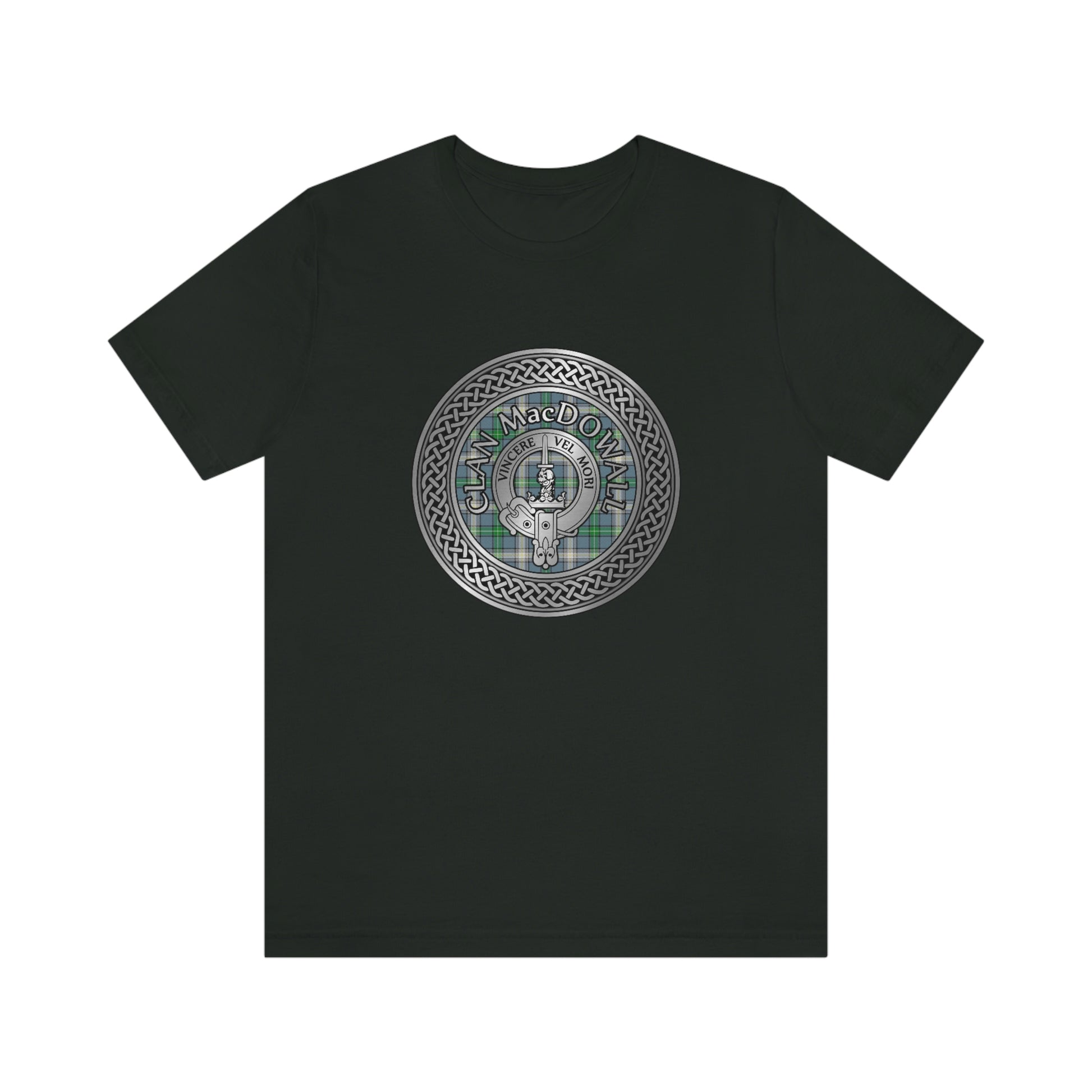 Clan MacDowall Crest & Tartan Knot T-Shirt