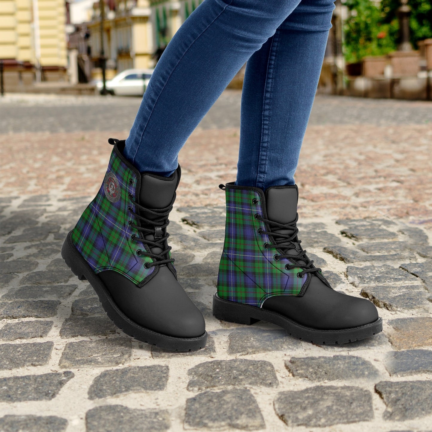 Clan Donnachaidh (Robertson) Crest & Hunting Tartan Boots