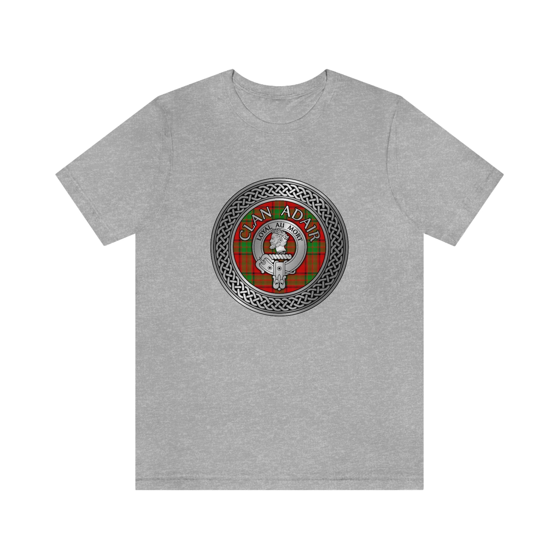Clan Adair Crest & Tartan Knot T-Shirt