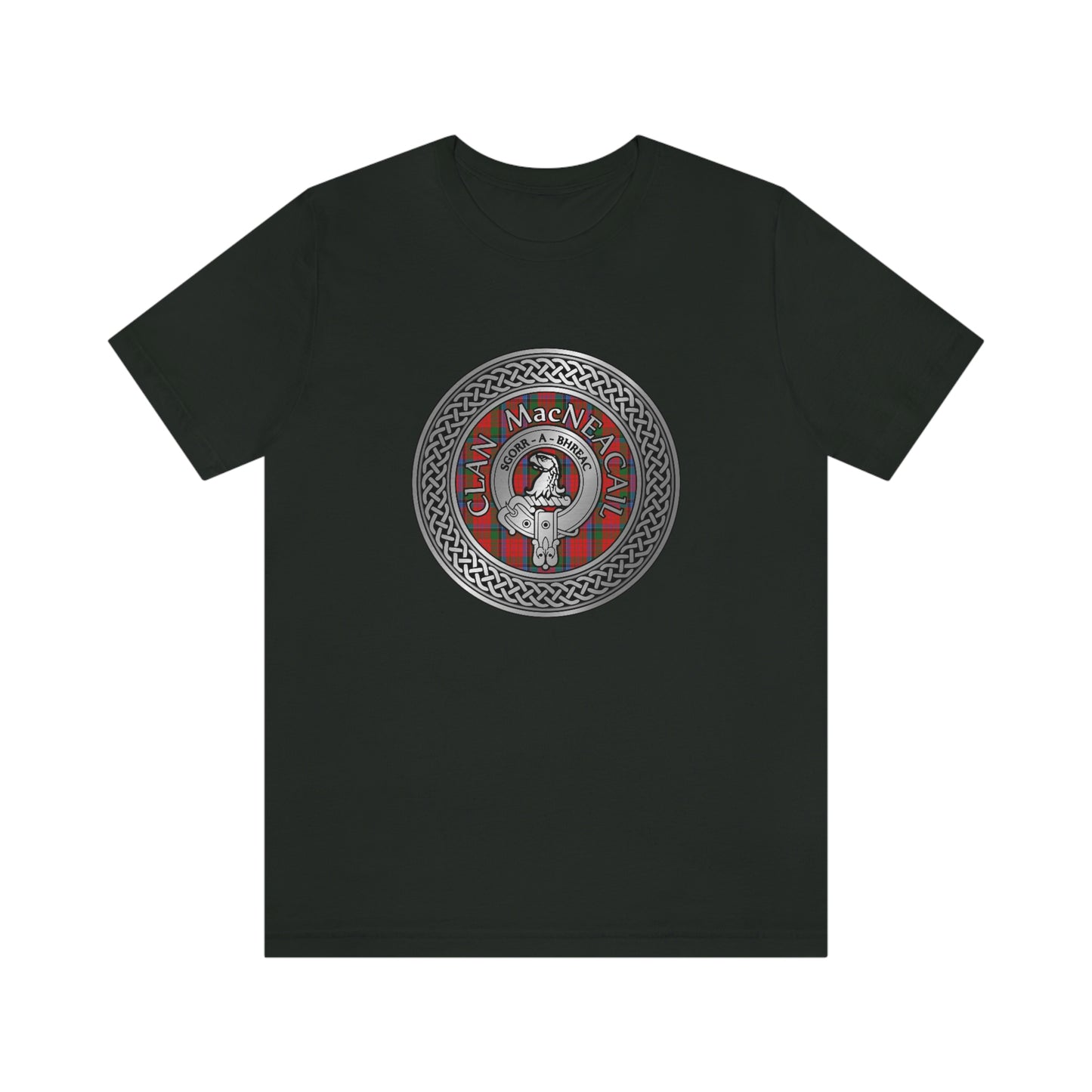 Clan MacNicol Crest & Tartan Knot T-Shirt