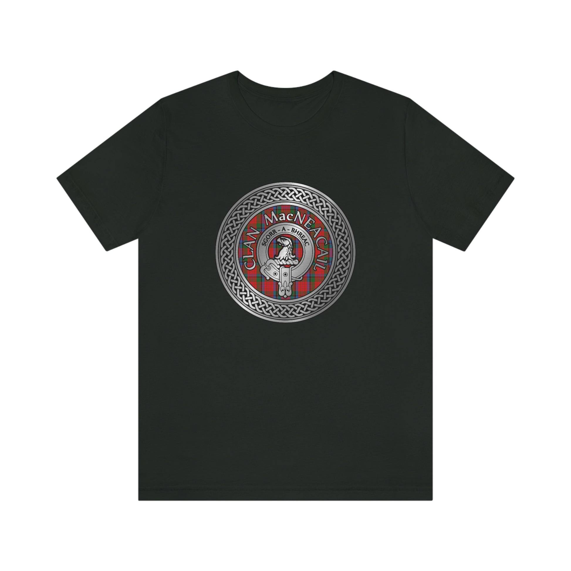 Clan MacNicol Crest & Tartan Knot T-Shirt
