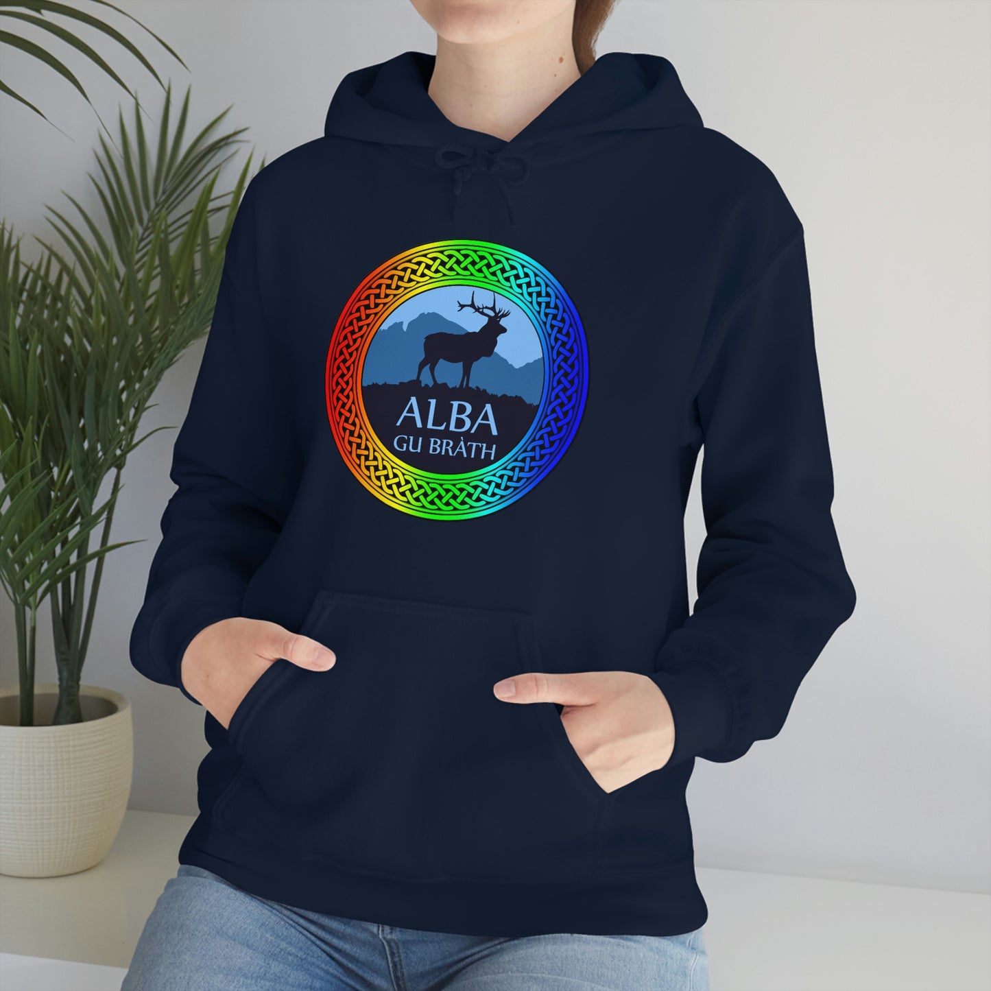 Alba Gu Brath Rainbow Knot Unisex Heavy Blend™ Hooded Sweatshirt