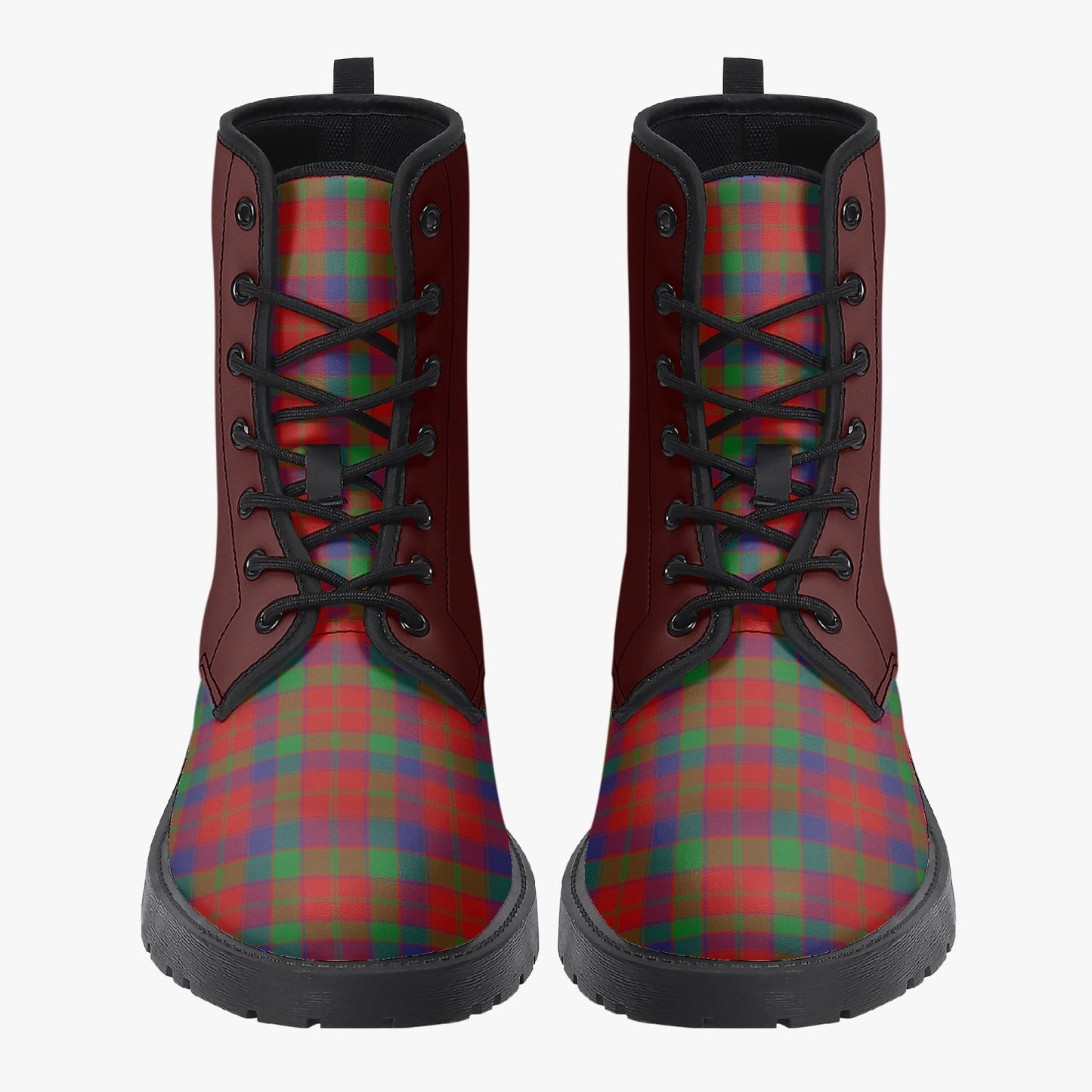 Clan Donnachaidh (Robertson) Crest & Tartan Leather Boots
