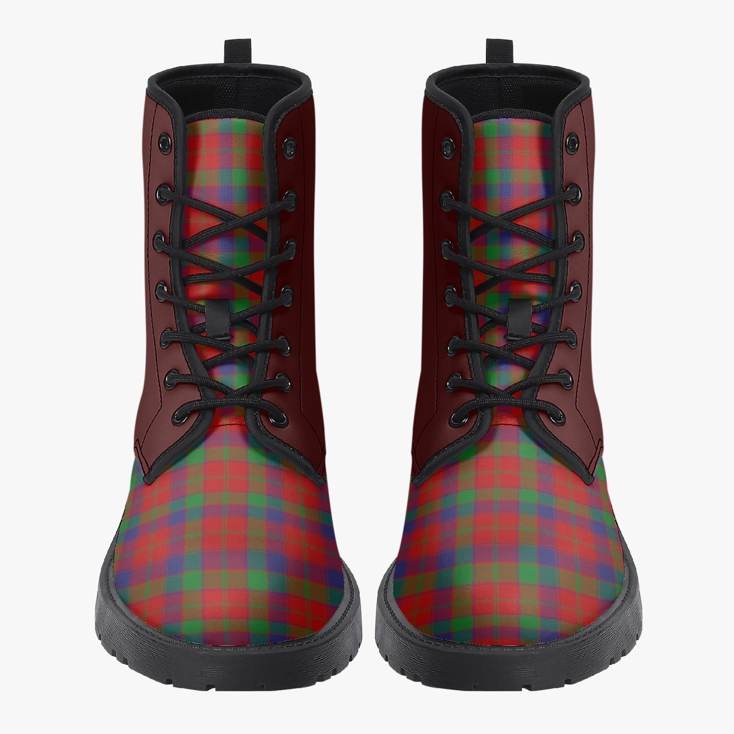 Clan Donnachaidh (Robertson) Crest & Tartan Leather Boots