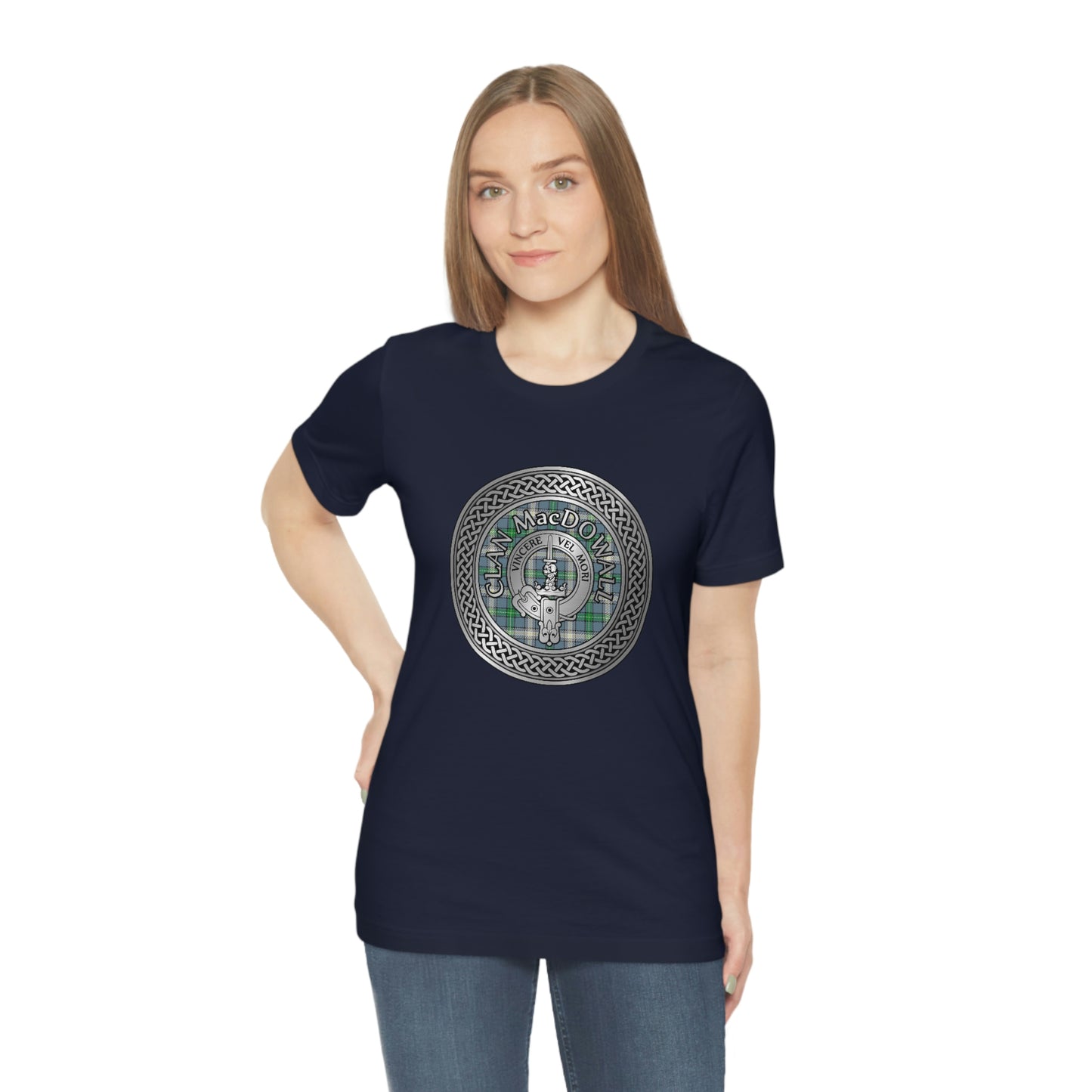 Clan MacDowall Crest & Tartan Knot T-Shirt