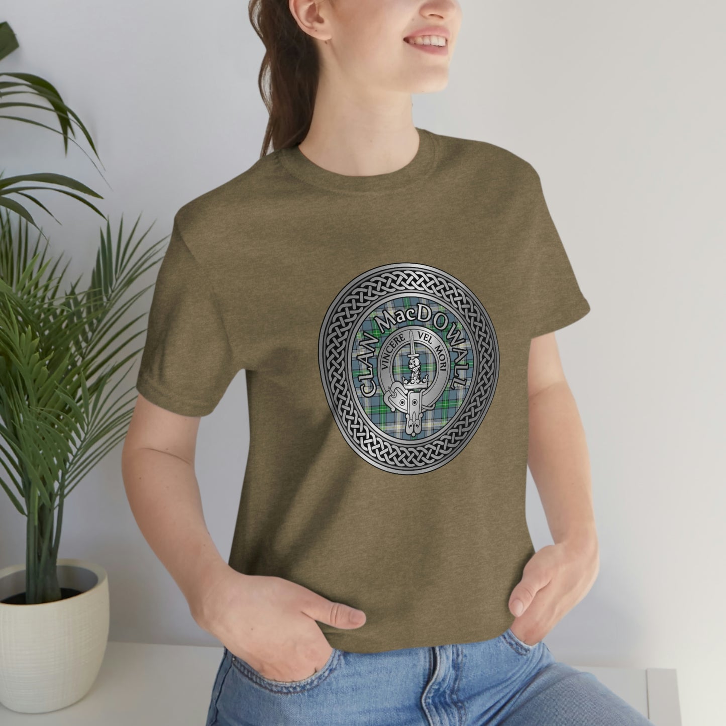 Clan MacDowall Crest & Tartan Knot T-Shirt