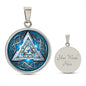 Norse Valknut Shield Blue