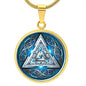 Norse Valknut Shield Blue