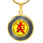 Alba Gu Brath Lion Knot Pendant Necklace