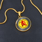Alba Gu Brath Lion Knot Pendant Necklace
