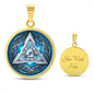 Norse Valknut Shield Blue