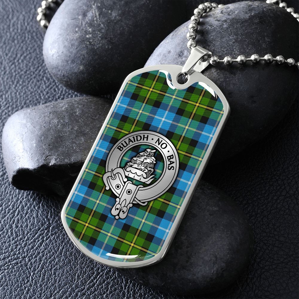 Clan MacNeil Crest & Tartan Dog Tag