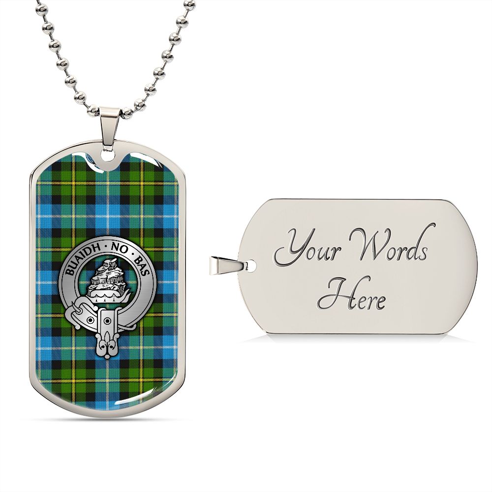 Clan MacNeil Crest & Tartan Dog Tag