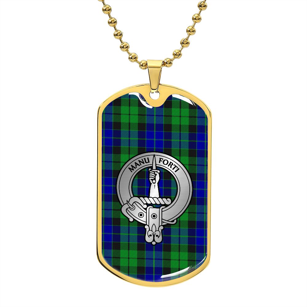Clan MacKay Crest & Tartan Dog Tag