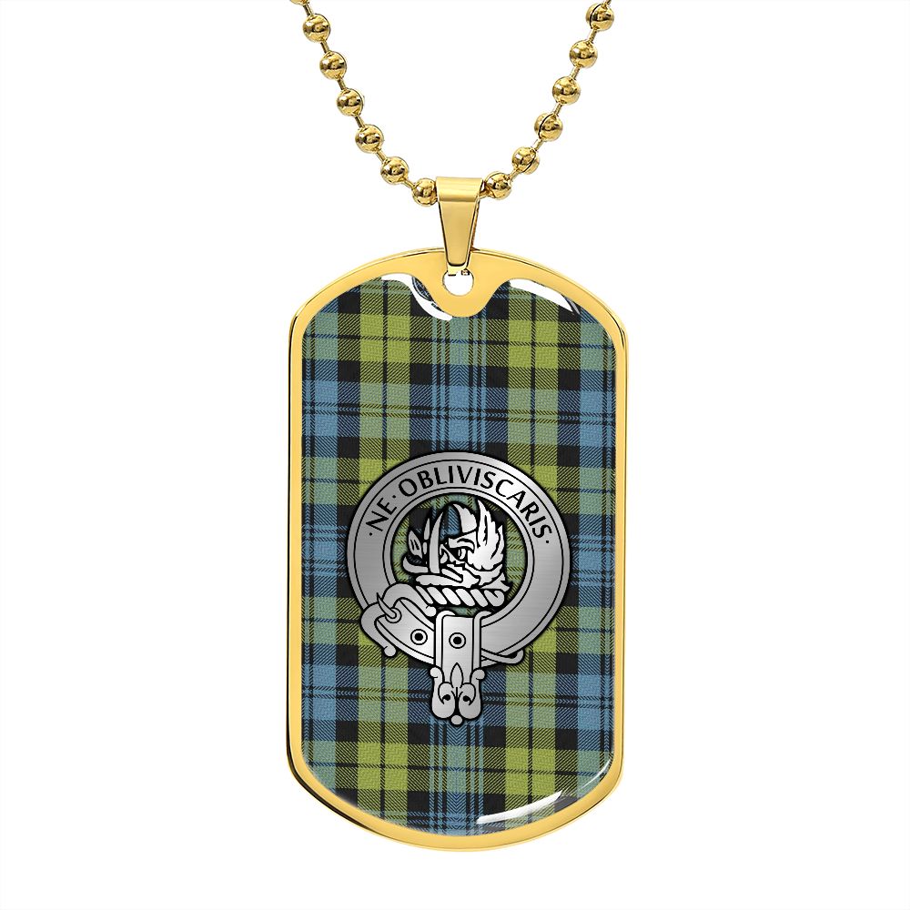 Clan Campbell Crest & Tartan Dog Tag
