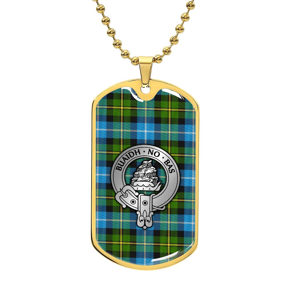 Clan MacNeil Crest & Tartan Dog Tag