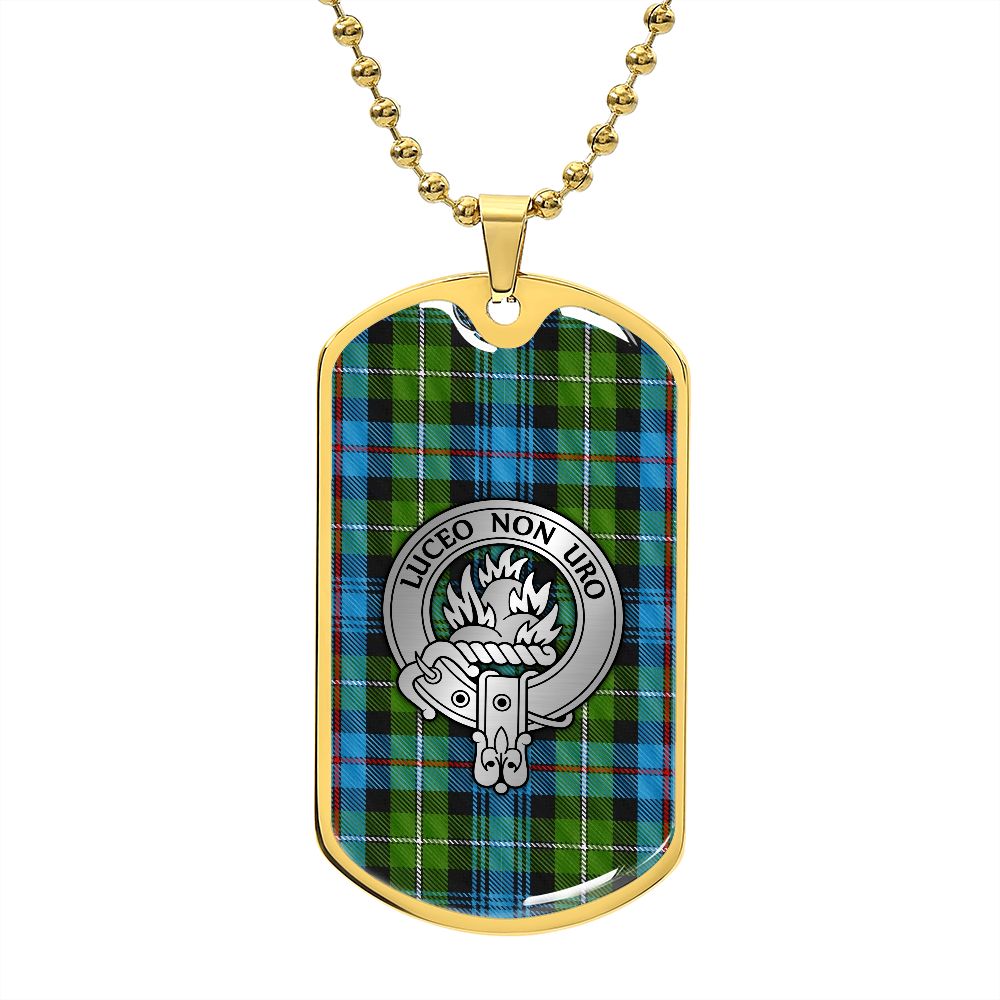 Clan MacKenzie Crest & Tartan Dog Tag