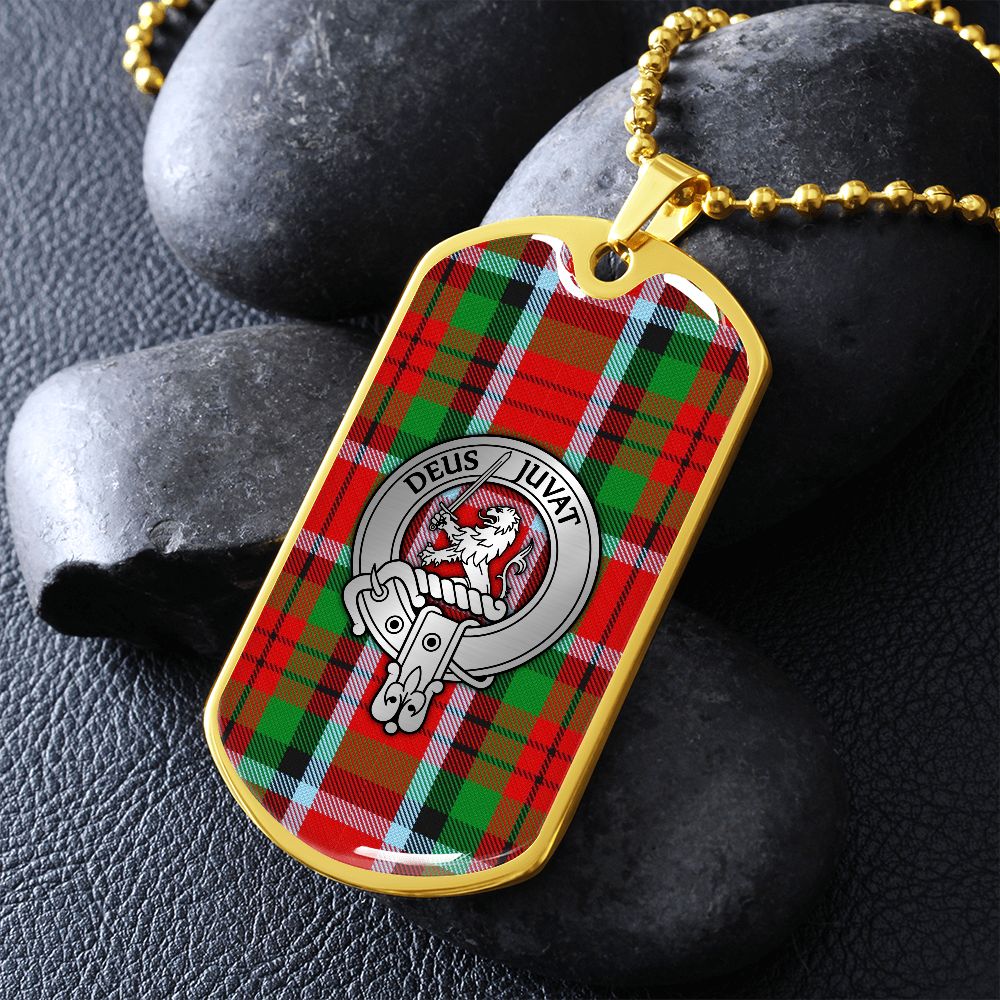 Clan MacDuff Crest & Tartan Dog Tag