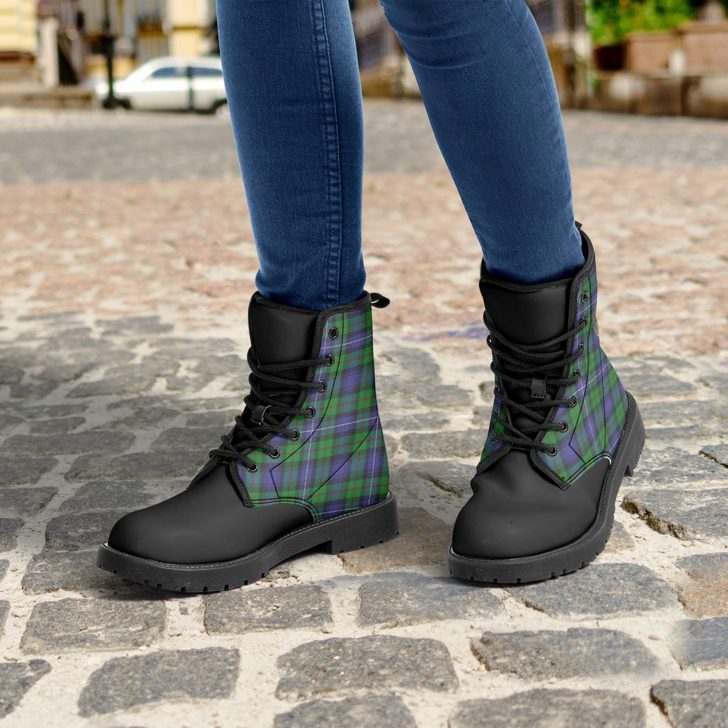 Clan Donnachaidh (Robertson) Crest & Hunting Tartan Boots