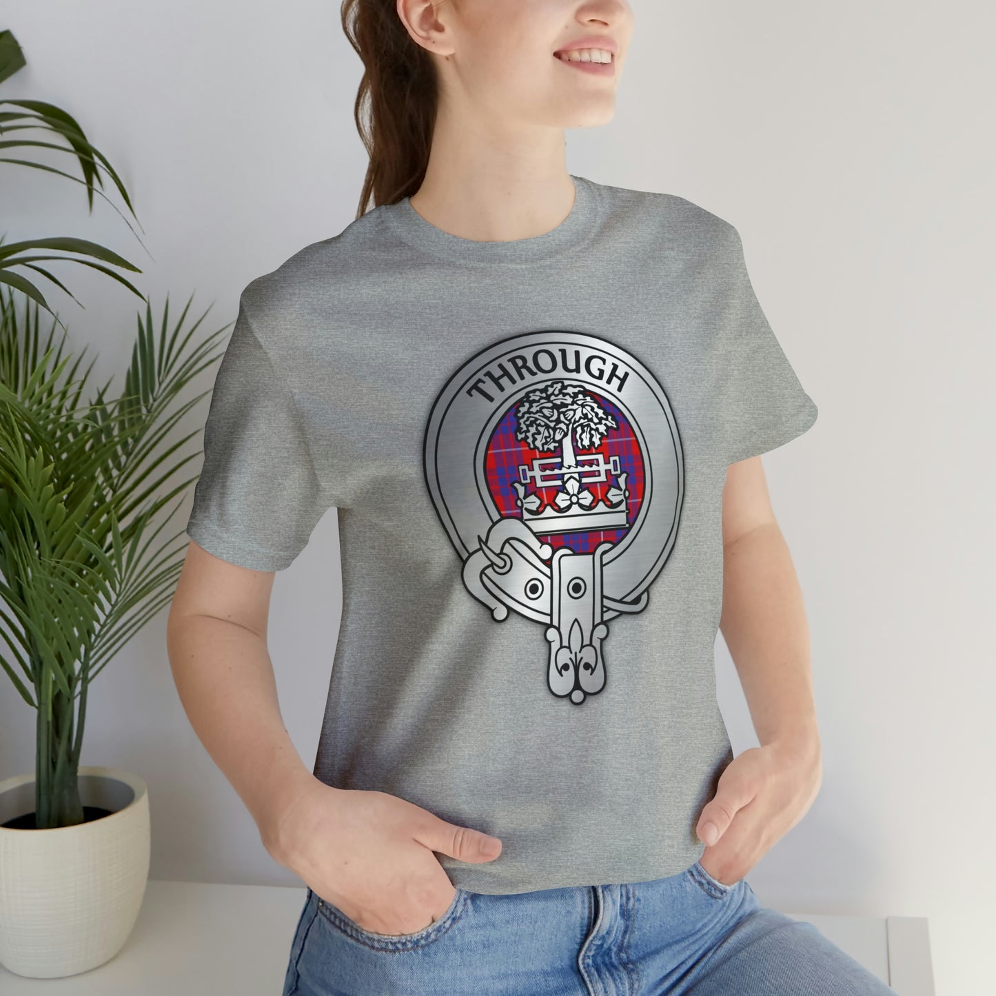 Clan Hamilton Crest & Tartan | Unisex T-Shirt