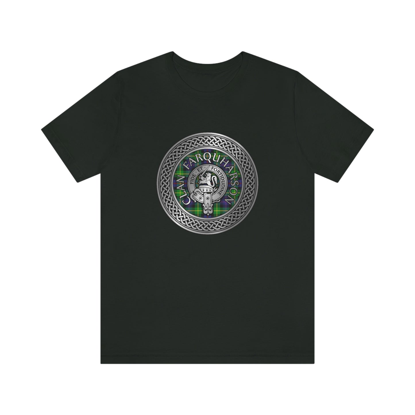 Clan Farquharson Crest & Tartan Knot T-Shirt