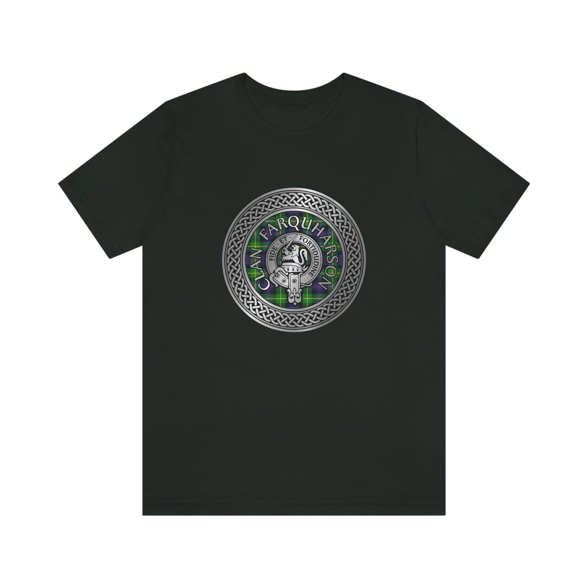 Clan Farquharson Crest & Tartan Knot T-Shirt