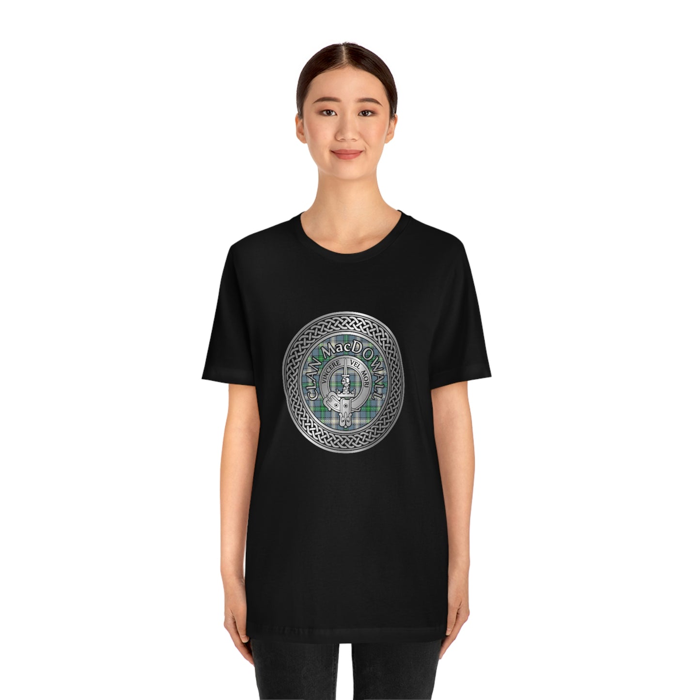 Clan MacDowall Crest & Tartan Knot T-Shirt