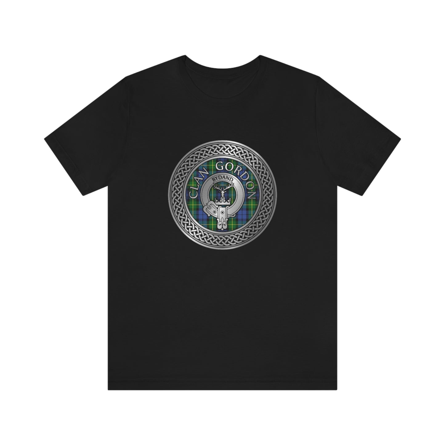Clan Gordon Crest & Tartan Knot T-Shirt