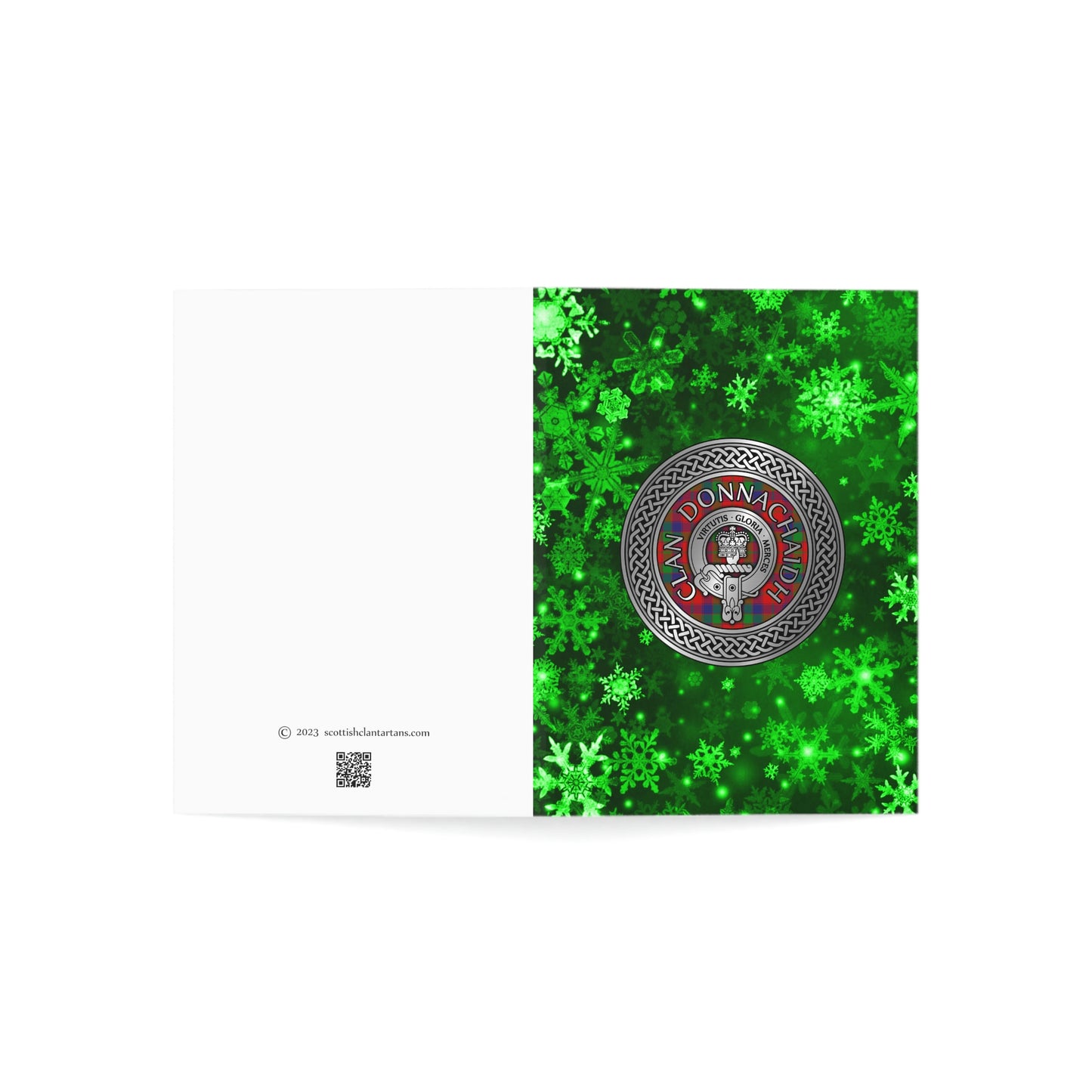 Clan Donnachaidh Crest & Tartan Greeting Cards (1, 10, 30, and 50pcs)