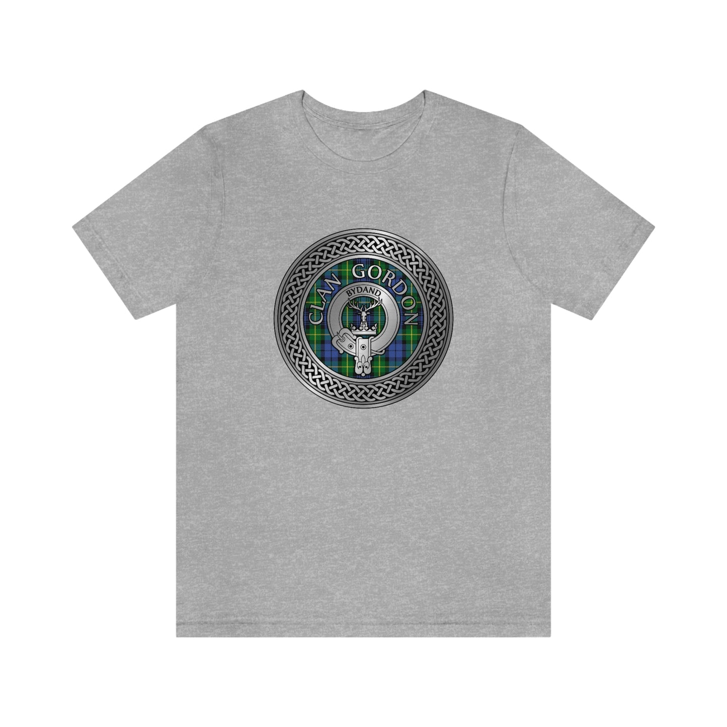 Clan Gordon Crest & Tartan Knot T-Shirt
