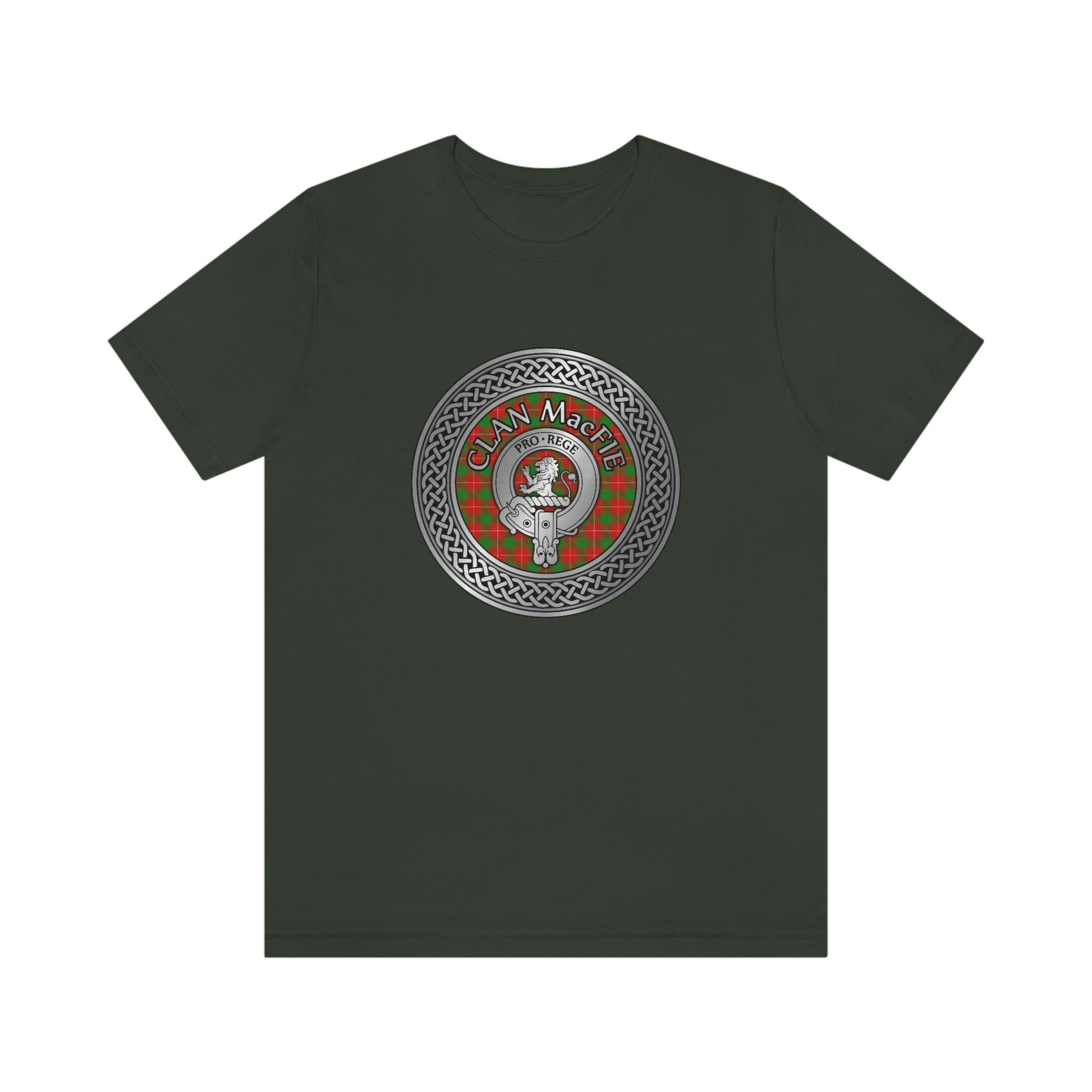Clan MacFie Crest & Tartan Knot T-Shirt